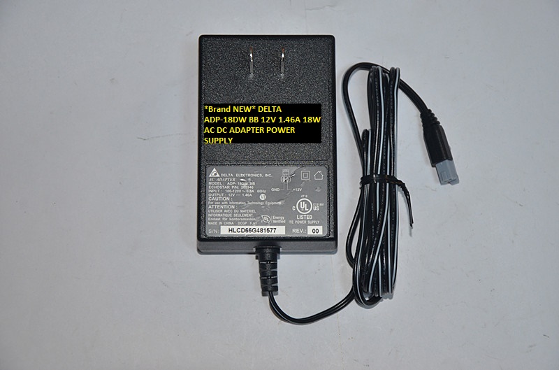 *Brand NEW* DELTA 12V 1.46A ADP-18DW BB 18W AC DC ADAPTER POWER SUPPLY